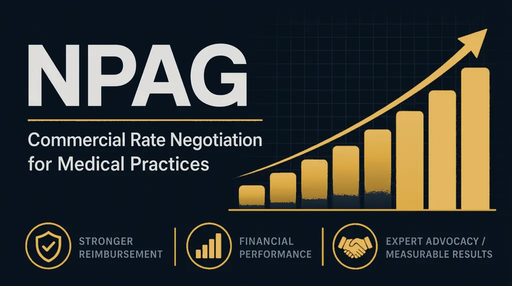 NPAG — Commercial Rate Negotiation for Medical Practices: stronger reimbursement, financial performance, expert advocacy